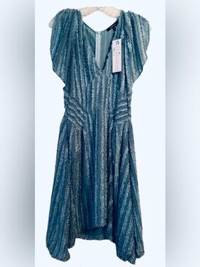 Gorgeous Nanette Lepore Sea Foam Blue Size 2 , NWT , Summer Evening Casual